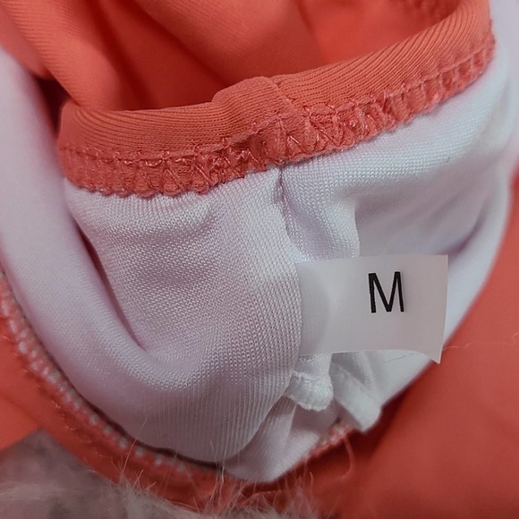 Pink And Floral Ruffle Buttoned Tankini - Picture 4 of 12